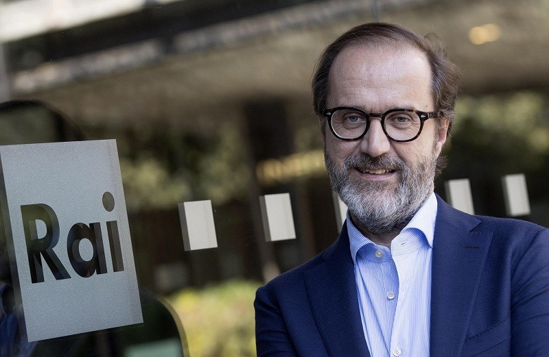 AD Fabrizio Salini presents new directors of Rai channels: Stefano Coletta (Rai1), Ludovico Di Meo (Rai2), Silvia Calandrelli (Rai3)